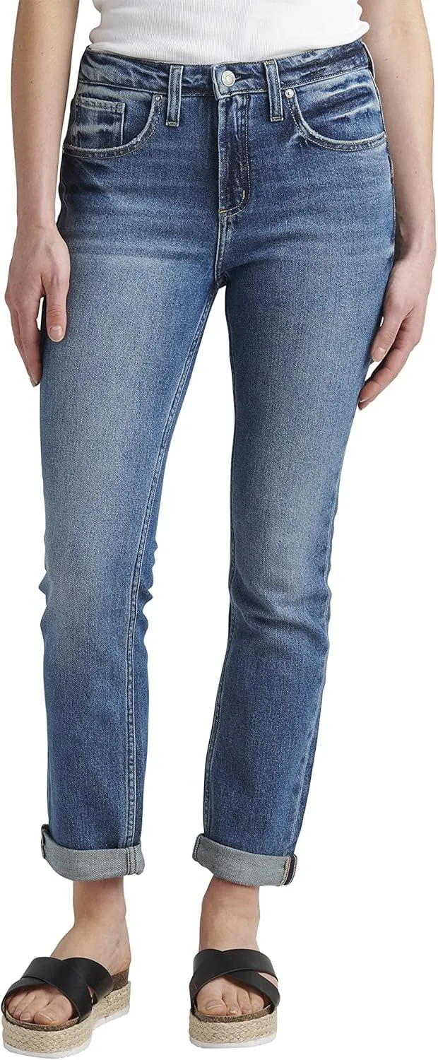 Silver Jeans Co. Women's Beau Mid Rise Slim Leg Jeans-Legacy