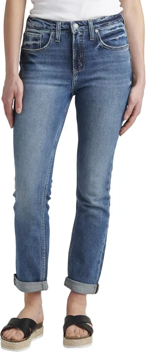 Silver Jeans Co. Women's Beau Mid Rise Slim Leg Jeans-Legacy