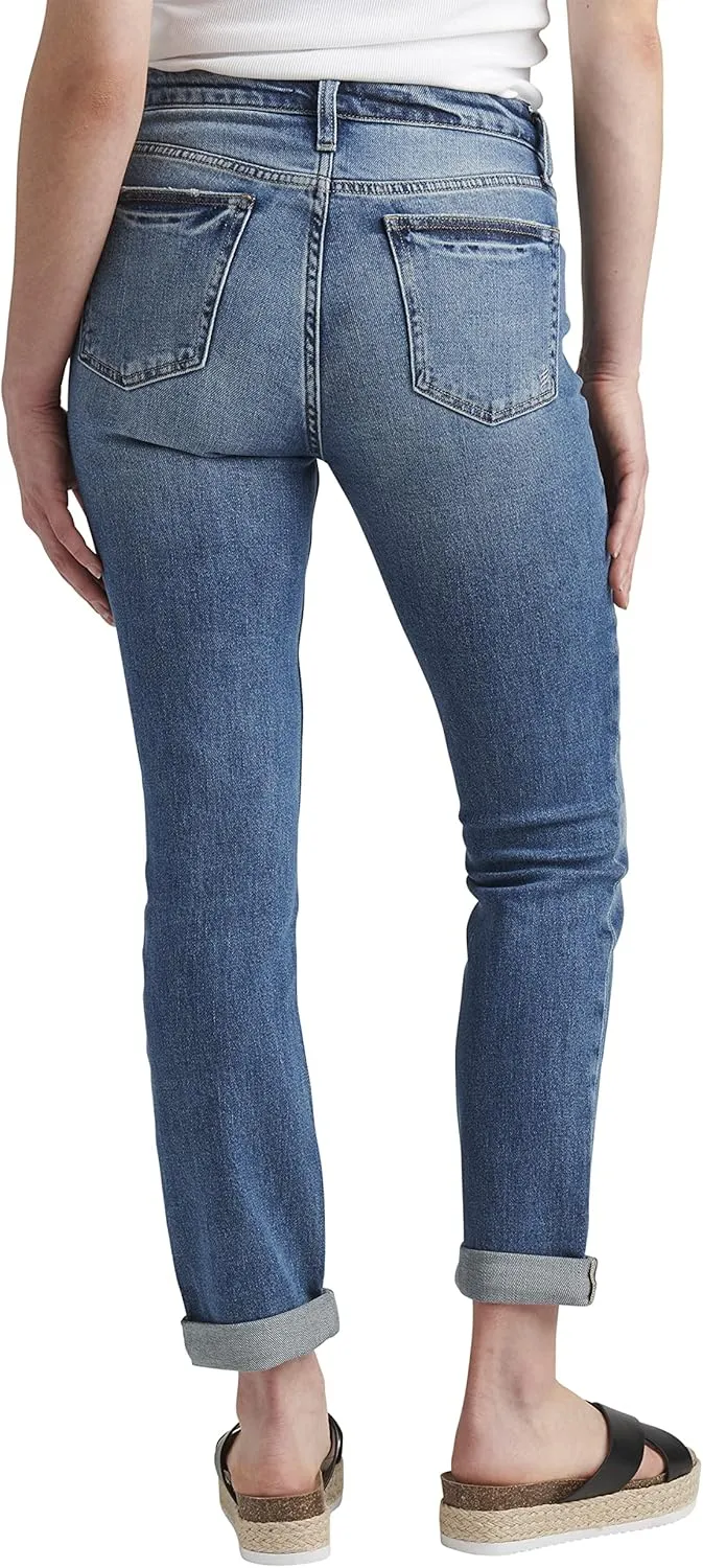 Silver Jeans Co. Women's Beau Mid Rise Slim Leg Jeans-Legacy
