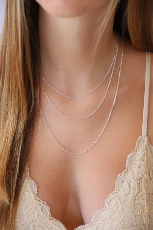 Silver Link Chain 16 inch