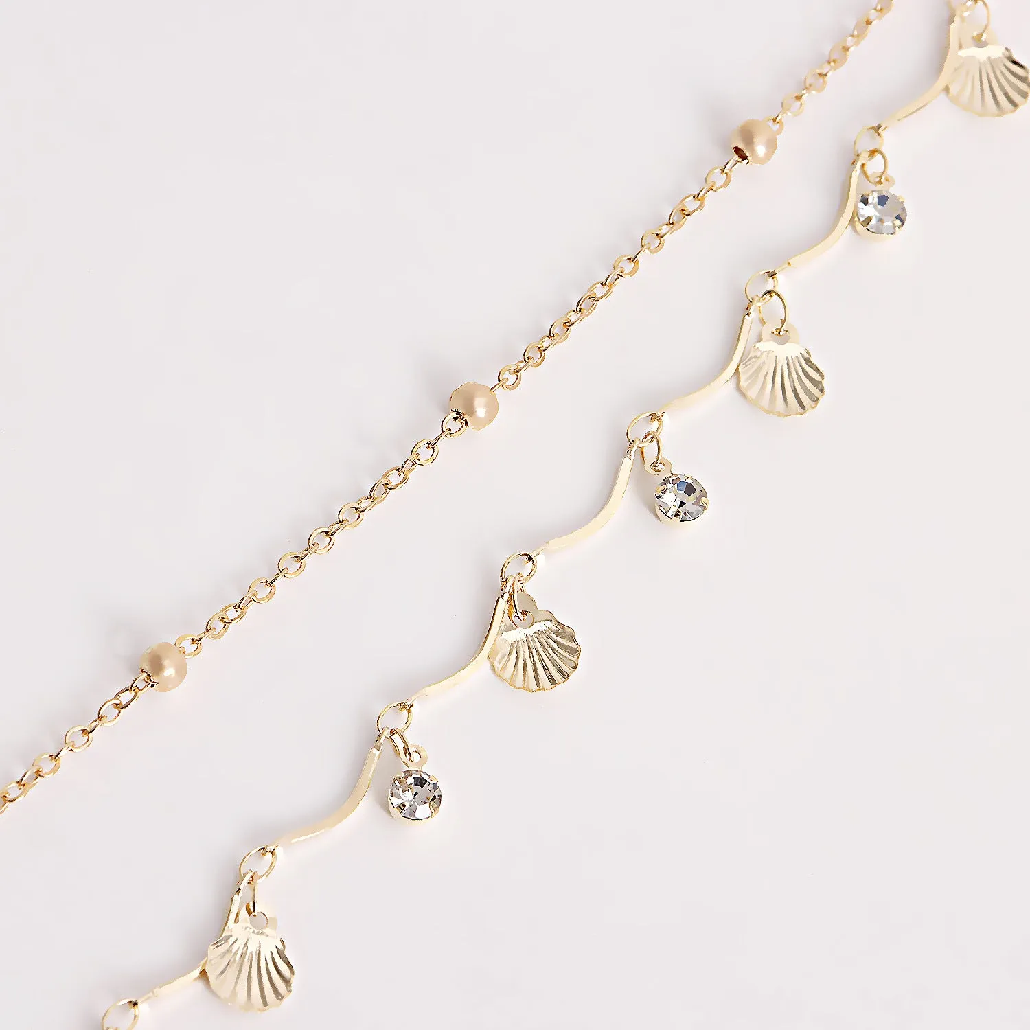 Simple Shell Sequin Rhinestone Waist Chain DP25A816