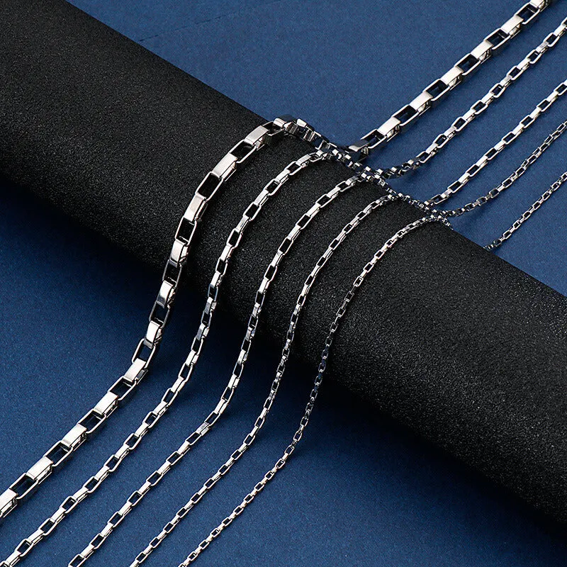 Simple Stainless Steel Box Chain