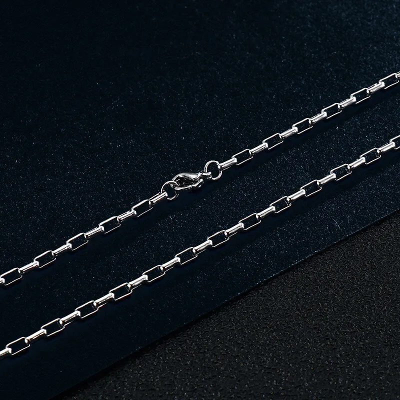 Simple Stainless Steel Box Chain