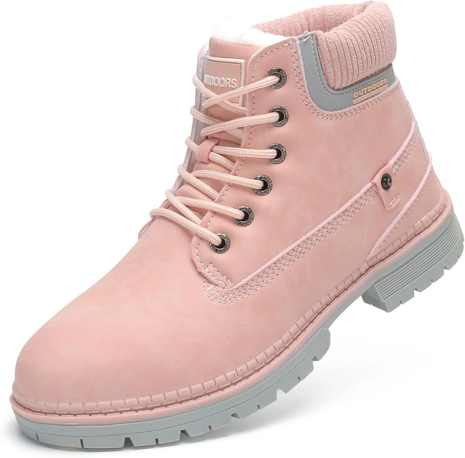 SKDOIUL Women Snow Boots Insulated Waterproof Outdoor Hiking Boots Leather