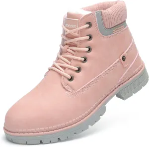 SKDOIUL Women Snow Boots Insulated Waterproof Outdoor Hiking Boots Leather
