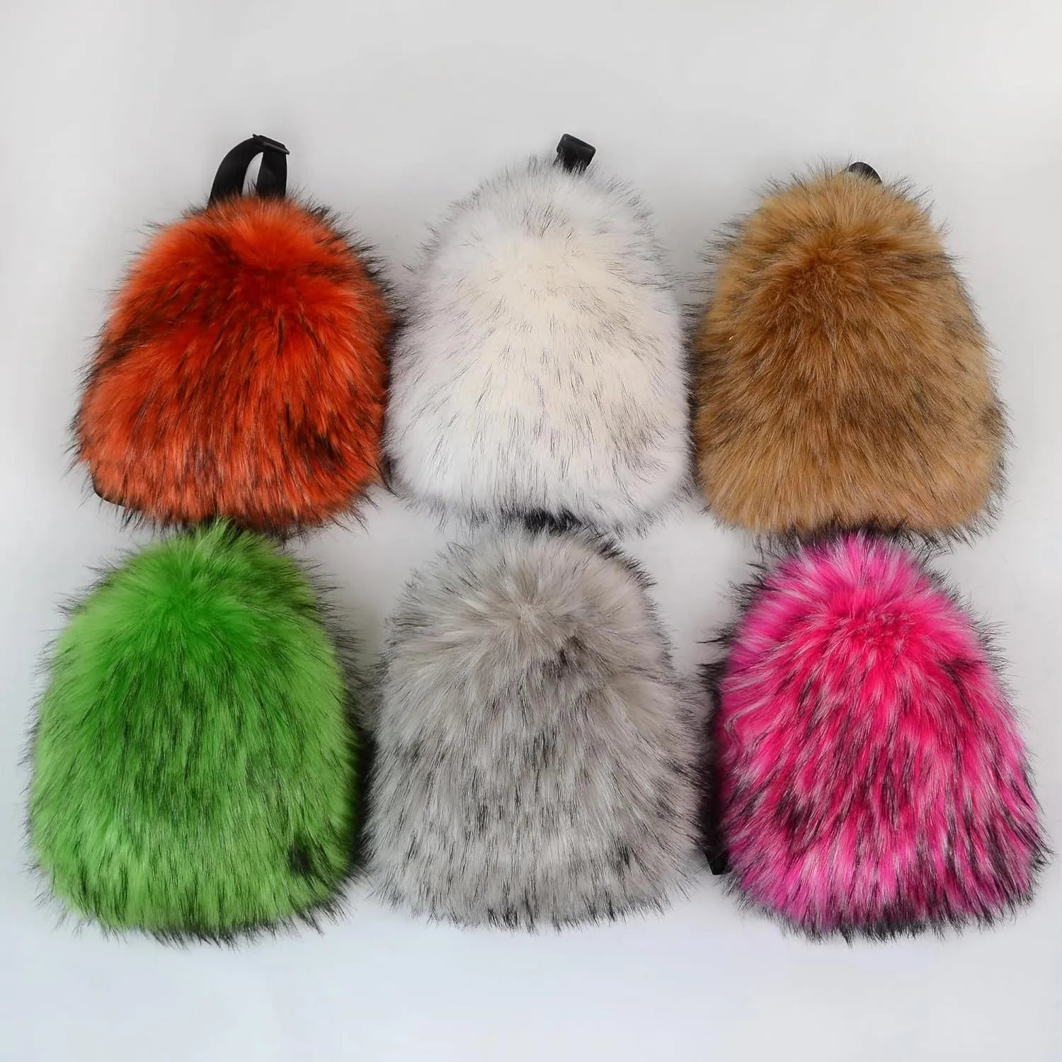 Sling Bag for Women Crossbody Chest Bag Cute Purse Fuzzy Fur Bag for Outdoor Hiking Trips