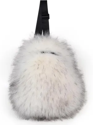 Sling Bag for Women Crossbody Chest Bag Cute Purse Fuzzy Fur Bag for Outdoor Hiking Trips