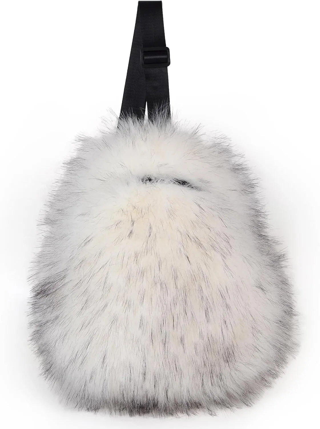 Sling Bag for Women Crossbody Chest Bag Cute Purse Fuzzy Fur Bag for Outdoor Hiking Trips