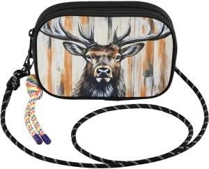 Small Crossbody Bags Elk Rustic Board for Women Cell Phone Purses Women's Shoulder Handbag Wallet Purse
