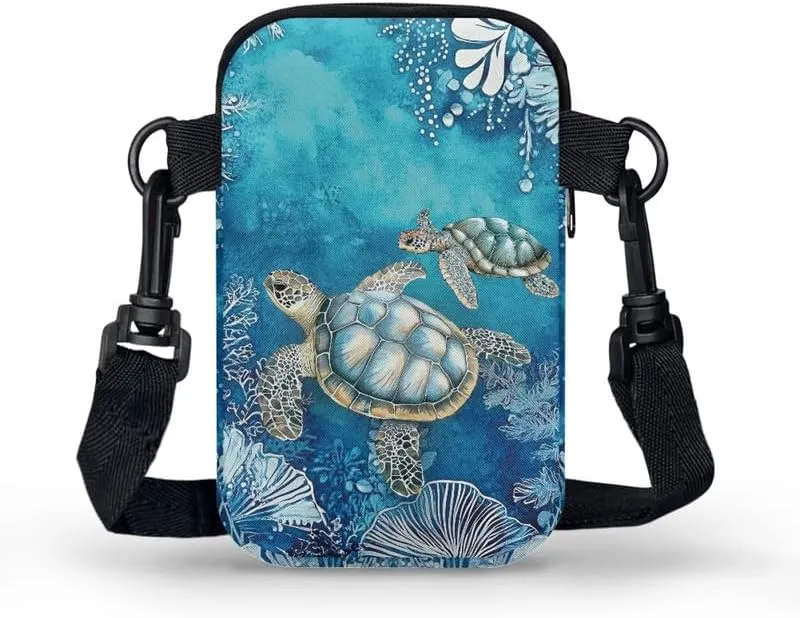 Small Crossbody Bags for Women, Rustic Floral Fruits Print Mini Cell Phone Purses with Crossbody Strap Shoulder Bag