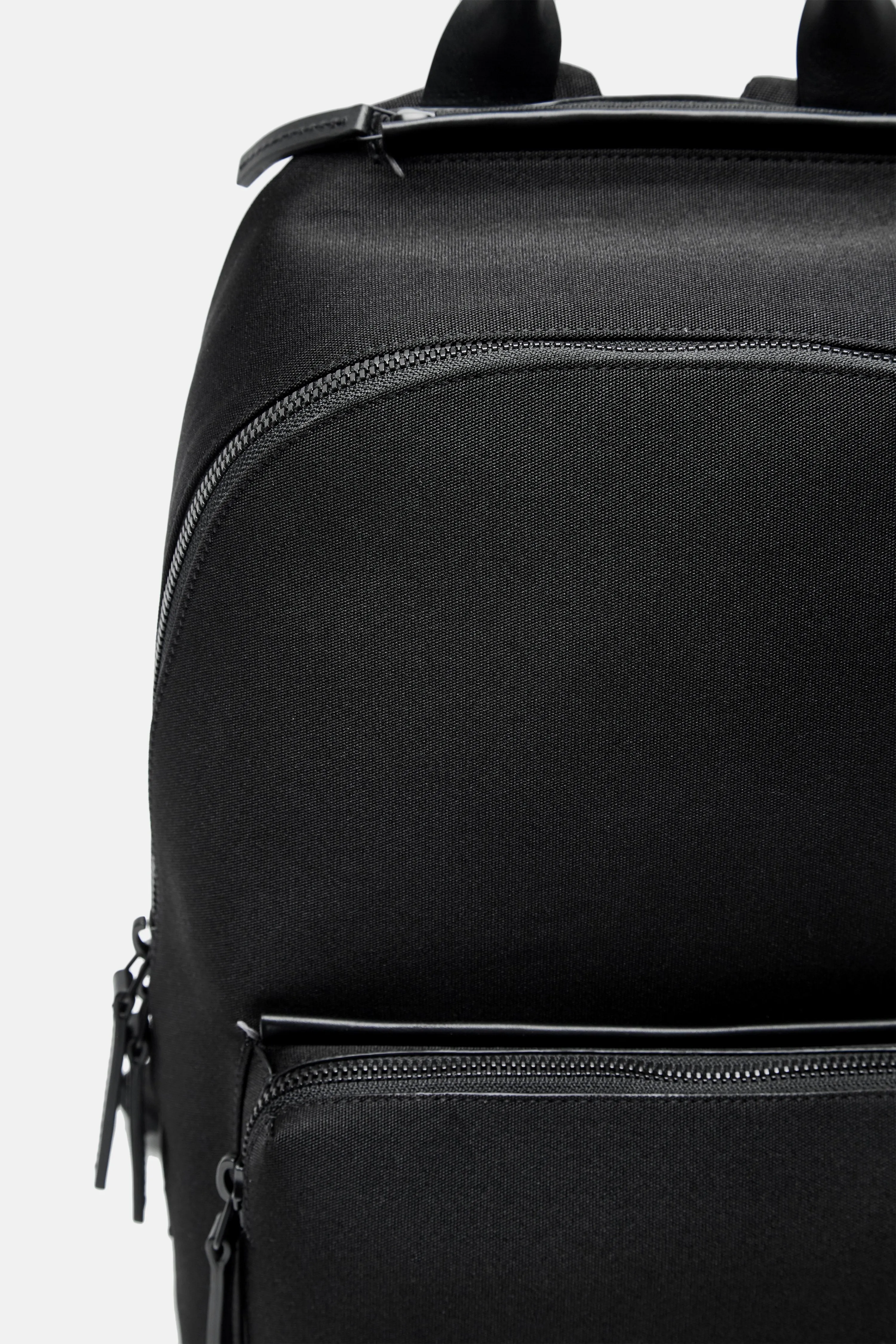 Small Ziptop Rucksack - Black Nylon