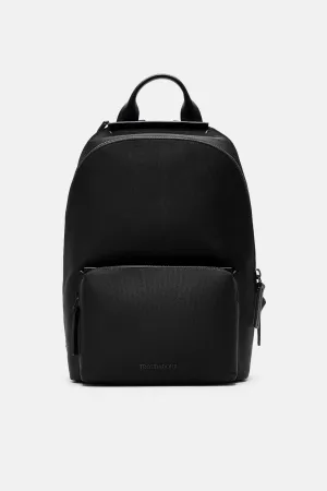 Small Ziptop Rucksack - Black Nylon