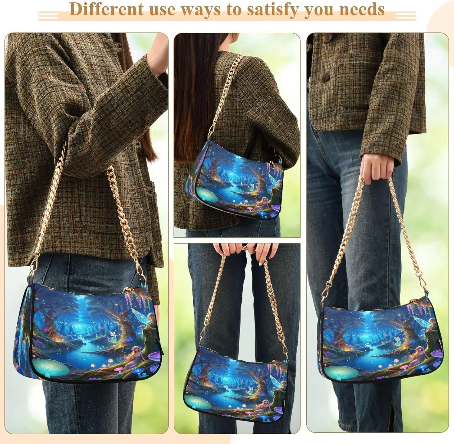 Space Solar System Planets Elements Woman Tote Bag Purse, Womens Crossbody Bag