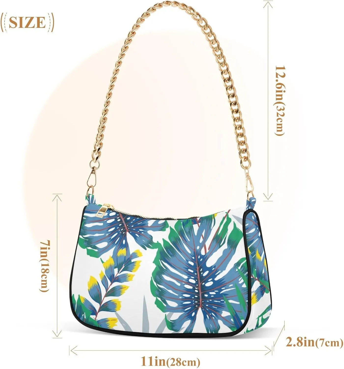 Spacious Handbag for Women Lightweight with Elegant Chain Strap for Daily Commuting