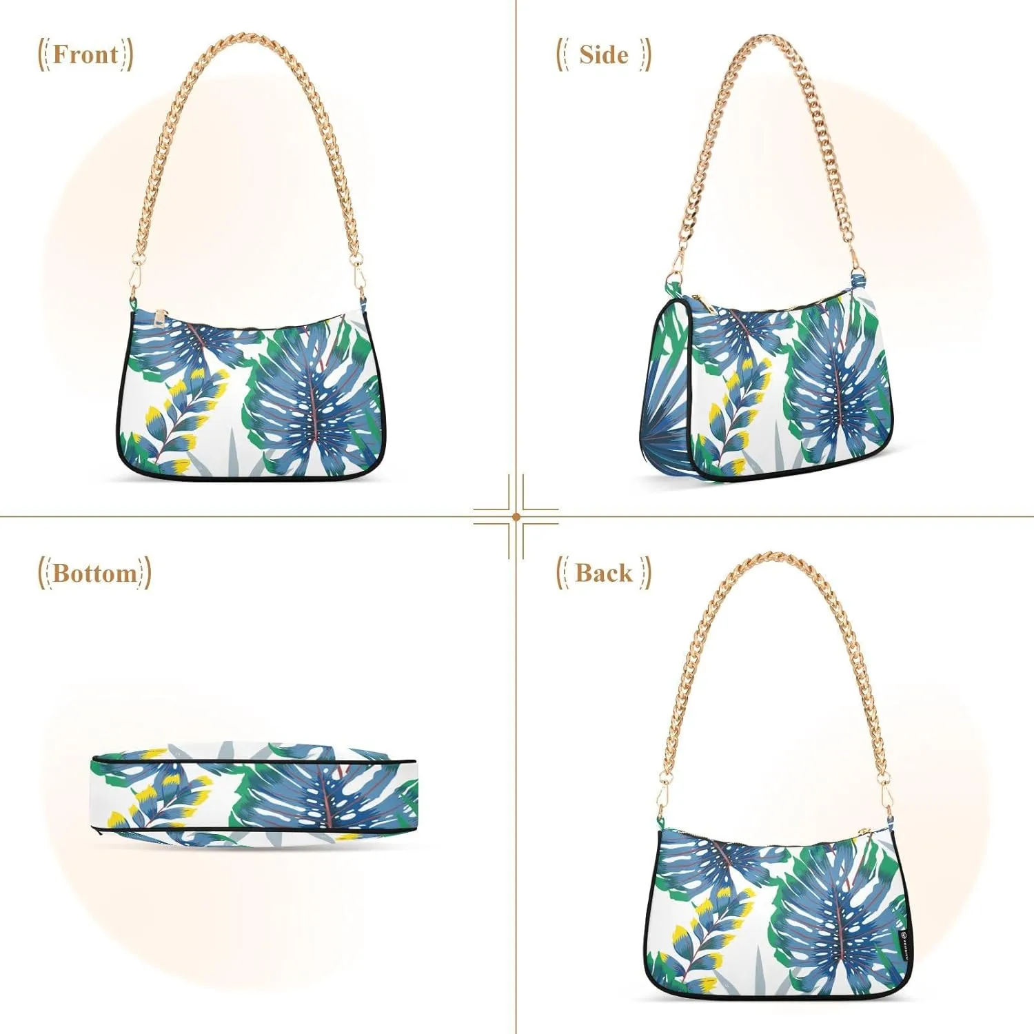 Spacious Handbag for Women Lightweight with Elegant Chain Strap for Daily Commuting