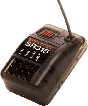 Spektrum SR315 3-Channel 2.4GHz DSMR RC Sport Receiver: Surface , Black