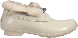 Sperry Womens Saltwater 1-Eye Duck Casual Boots Ankle Low Heel 1-2" - Off White - Size 8 M