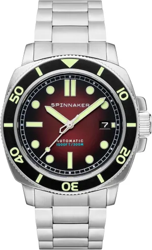 Spinnaker Men's 42mm Hull Diver Automatic Watch with Solid Stainless Steel Bracelet SP-5088
