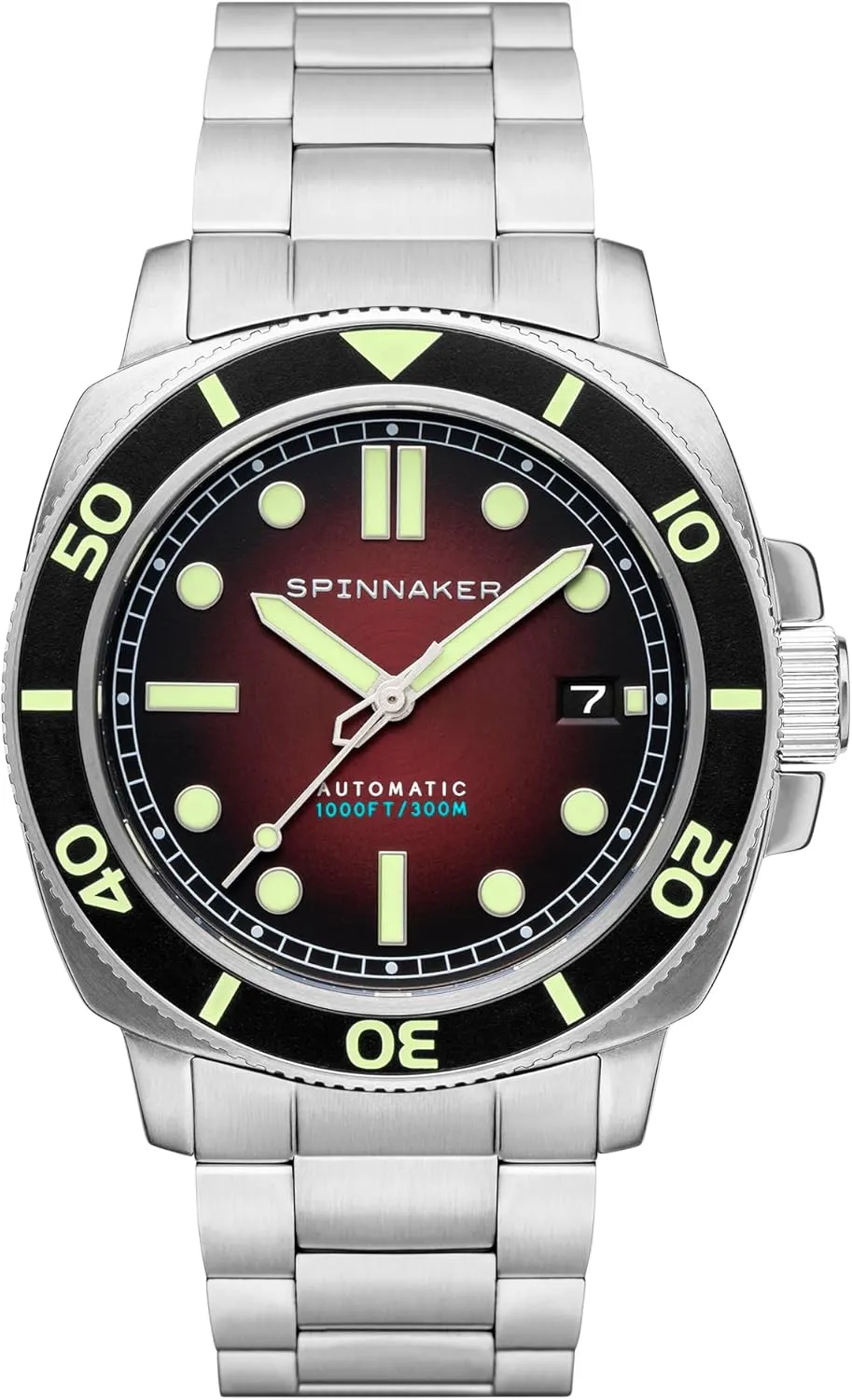 Spinnaker Men's 42mm Hull Diver Automatic Watch with Solid Stainless Steel Bracelet SP-5088
