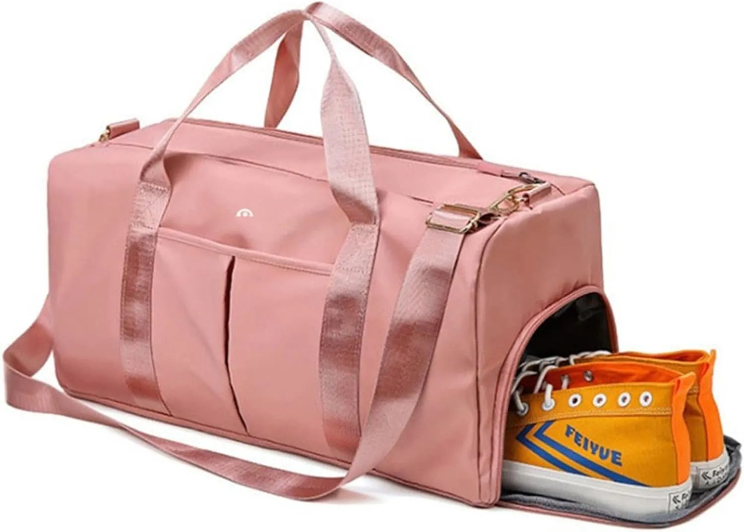 Sports Duffel Bags Dry Wet Black Gym Bag Women Shoe Compartment Training Yoga Sac De Sport Bags For Fitness(Pink)