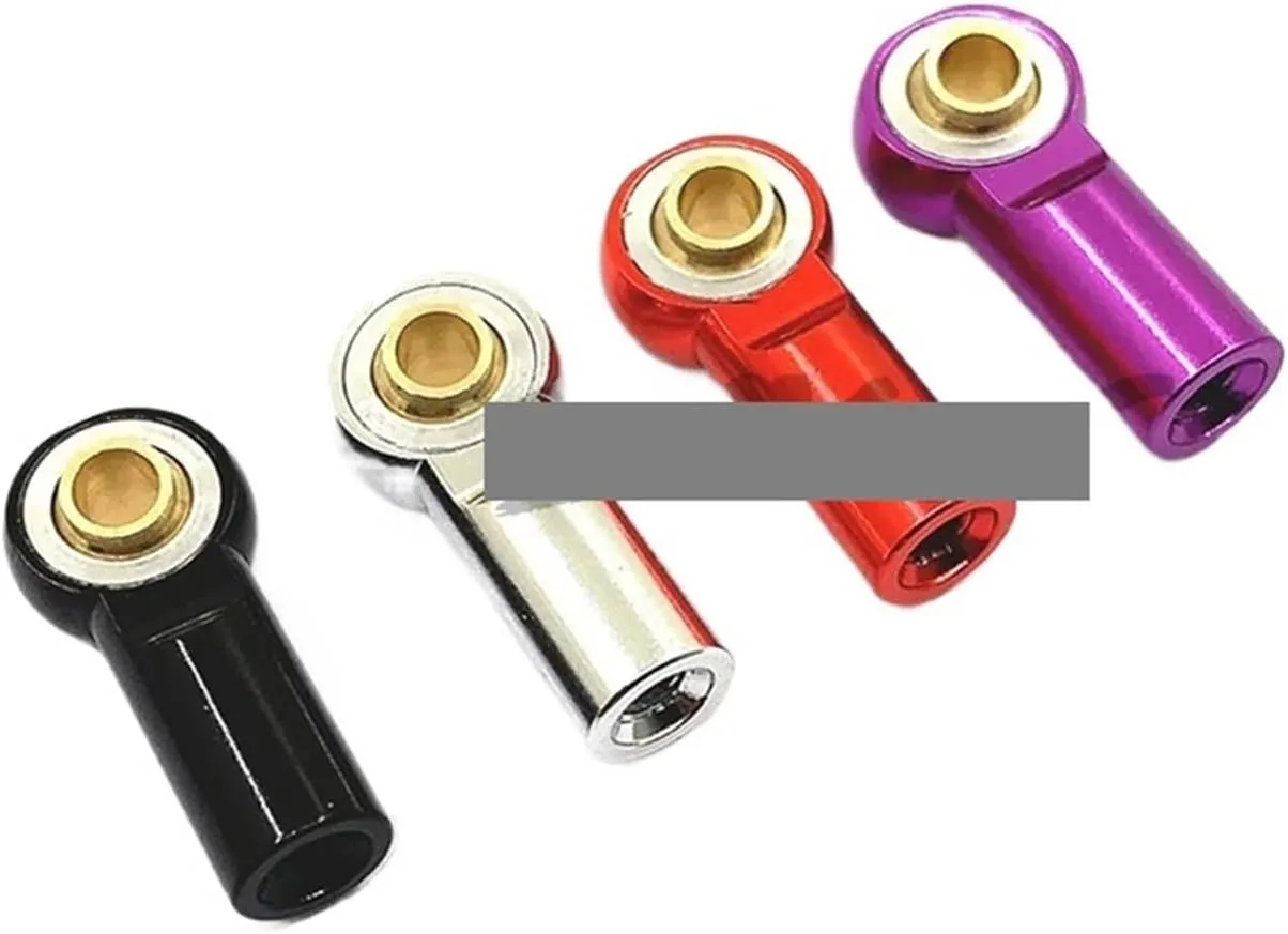 Steering Linkage Servo Link 10Pcs Metal M3 Aluminum Link Tie Rod End Ball Joint 110 RC Car Crawler AXIAL SCX10 D90 D110 Fit for Tamiya Racing Direction Pull Rod Steering Pull (Color : Black)