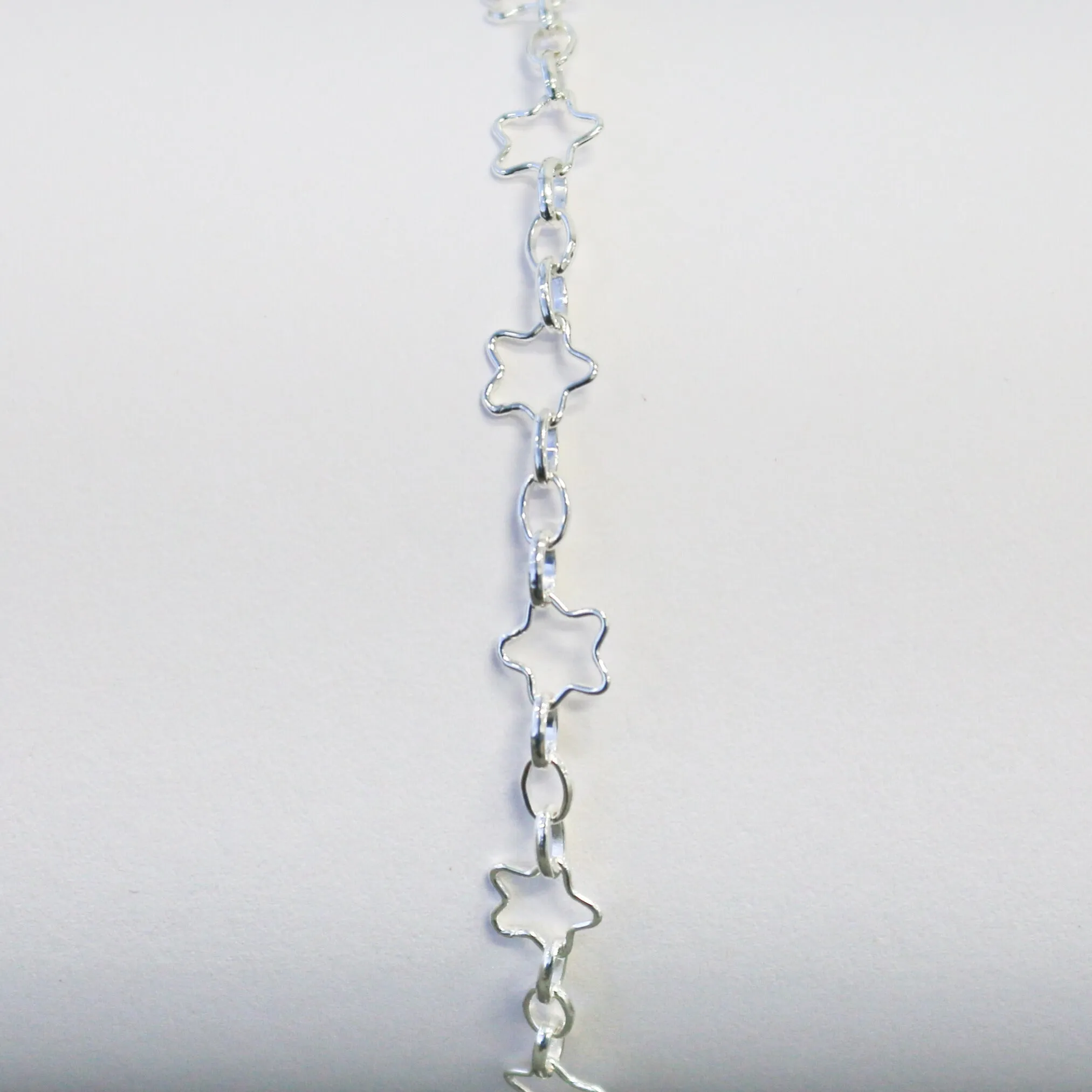 Stella Permanent Jewelry Chain, Star Design, Alternating Oval Links, Available in Gold Filled and Sterling Silver