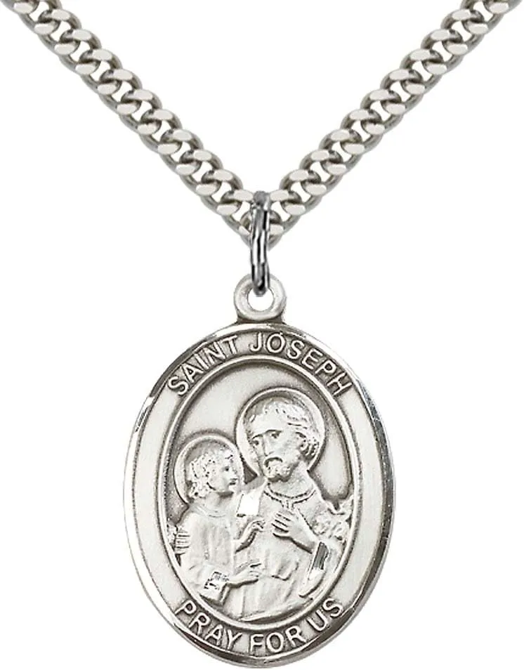 Sterling Silver St. Joseph Pendant
