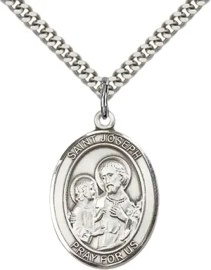 Sterling Silver St. Joseph Pendant