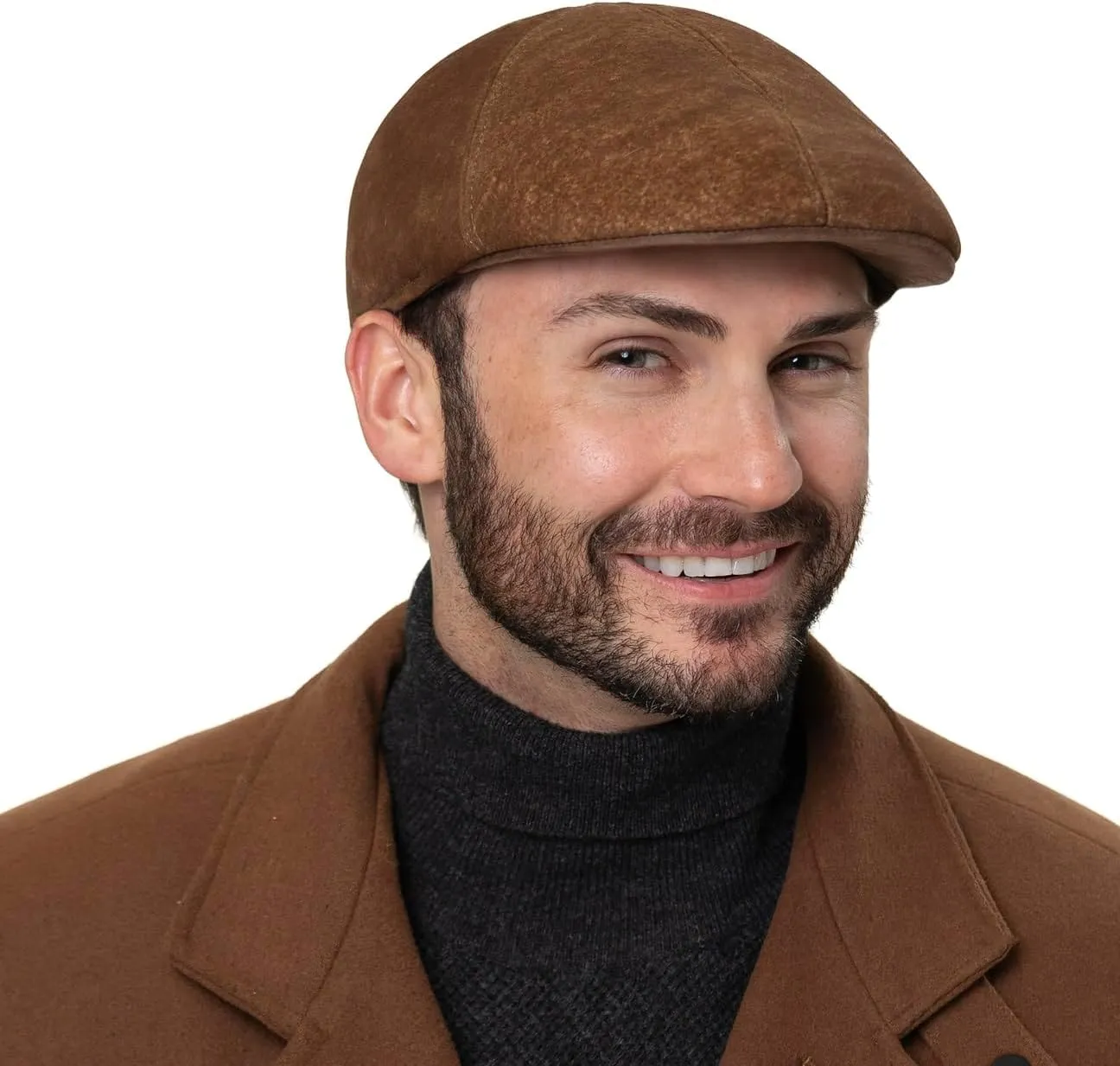 Stetson Texas Lambskin Flat Cap Men - Made in Germany