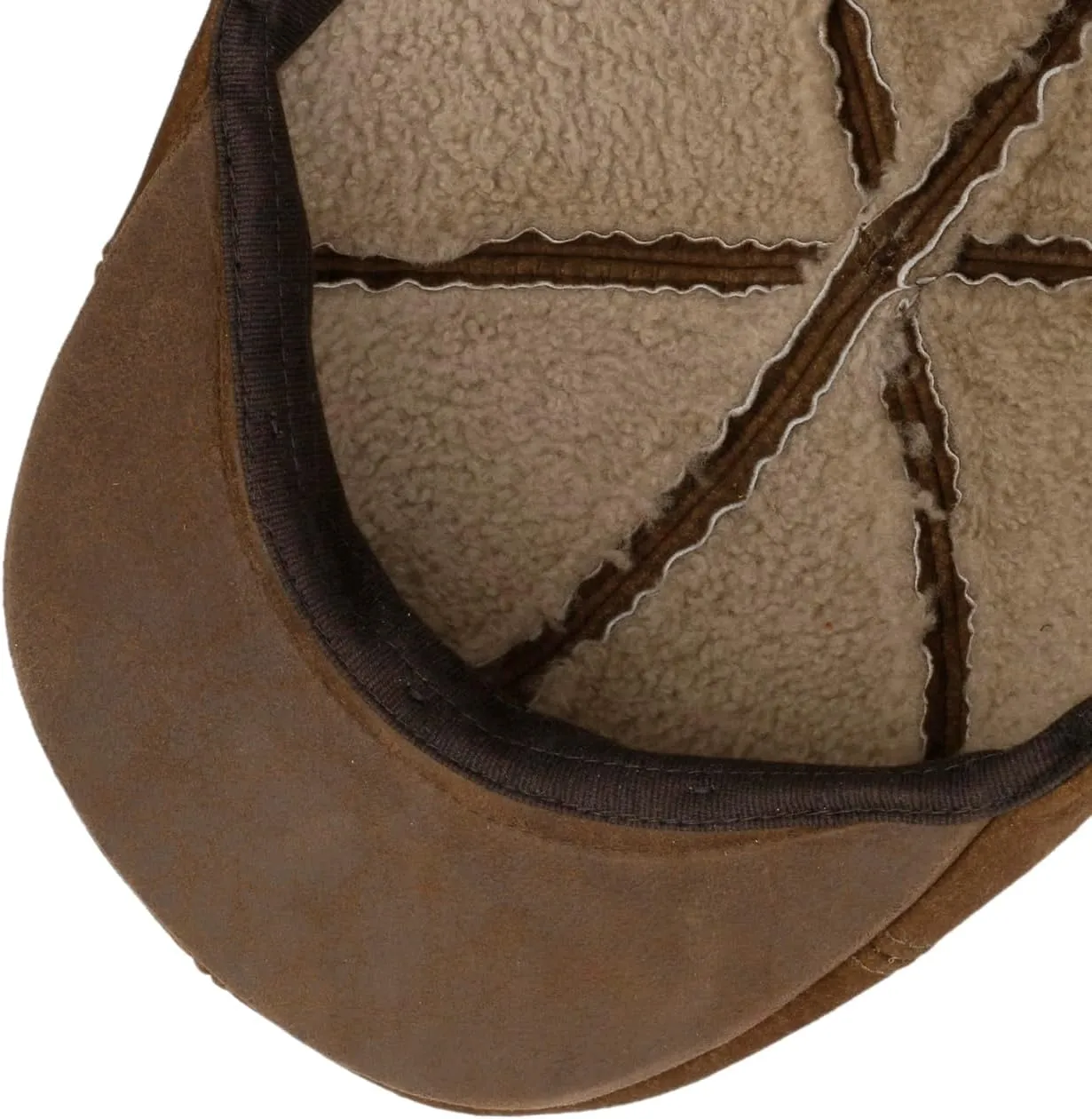 Stetson Texas Lambskin Flat Cap Men - Made in Germany