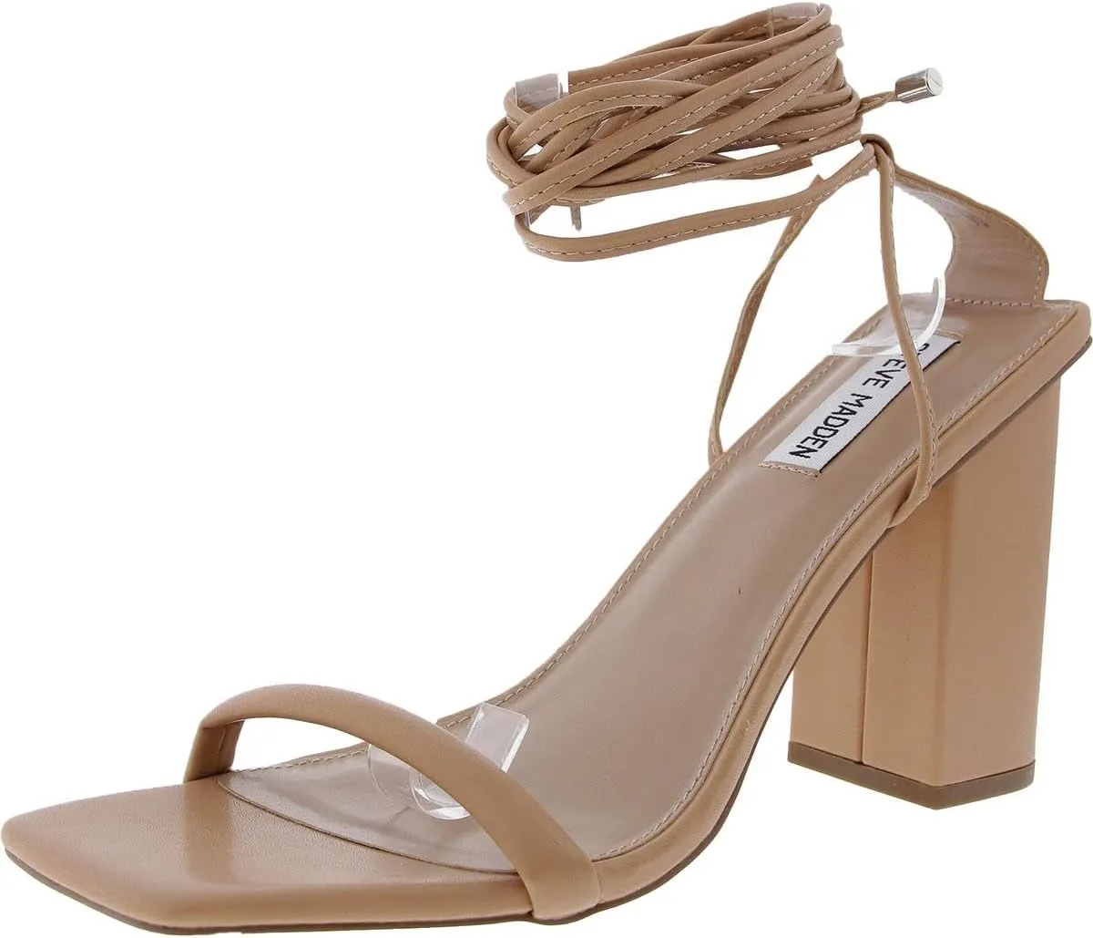 Steve Madden Womens Natasha Lace-Up Faux Leather