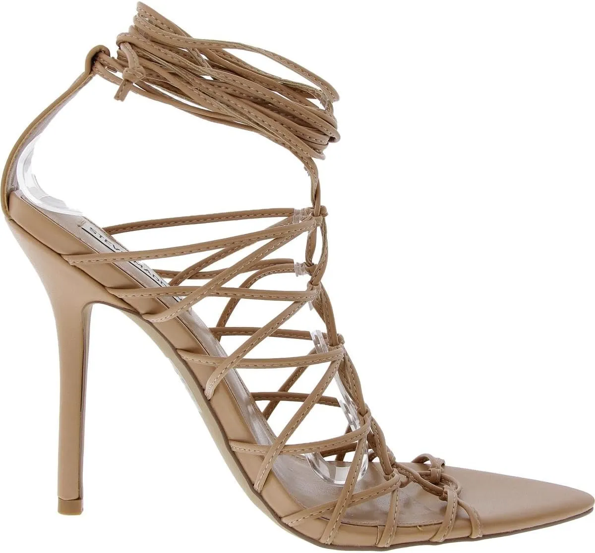 Steve Madden Womens Sonyah Strappy Faux Leather Lace-Up