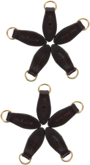 STOBOK 2sets Coat Zipper Repair Kit Leather Zipper Puller Tabs for Luggage DIY Head Easy Replacement for Broken Zier 5pcs*2