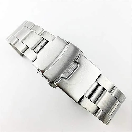 strap replacement band 24mm 26mm straps double lock buckle steel strap metal