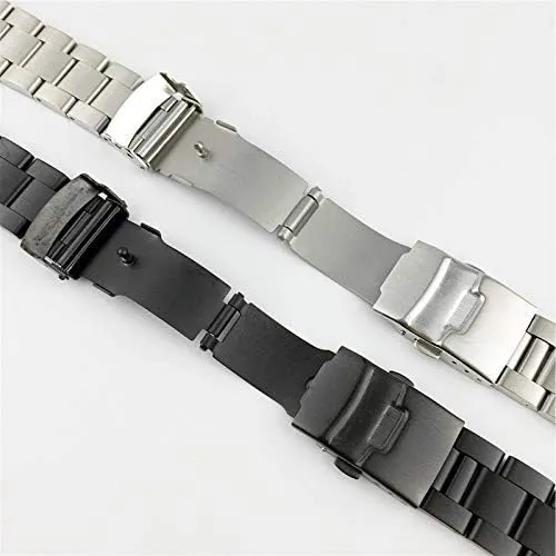 strap replacement band 24mm 26mm straps double lock buckle steel strap metal