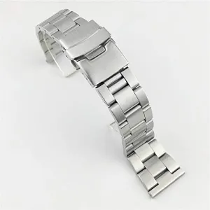 strap replacement band 24mm 26mm straps double lock buckle steel strap metal