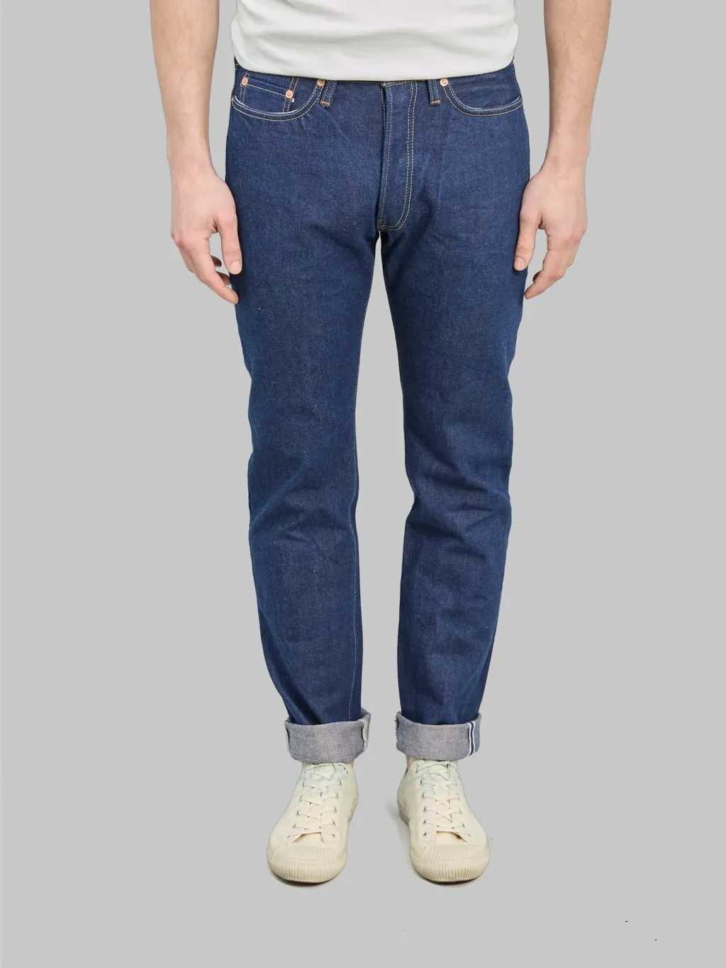 Studio D'Artisan SP-117 15oz "Ai-Sa" Sakura 45th Anniversary Tapered Jeans