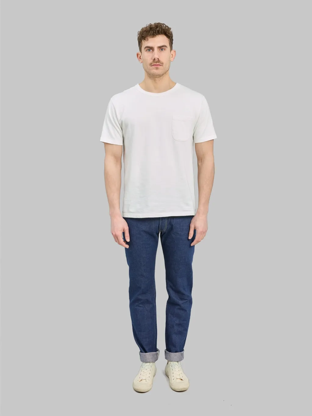 Studio D'Artisan SP-117 15oz "Ai-Sa" Sakura 45th Anniversary Tapered Jeans