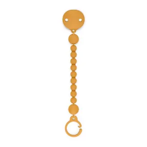 Suavinex Colour Essence Silicone Bobble Soother Clip - Mustard