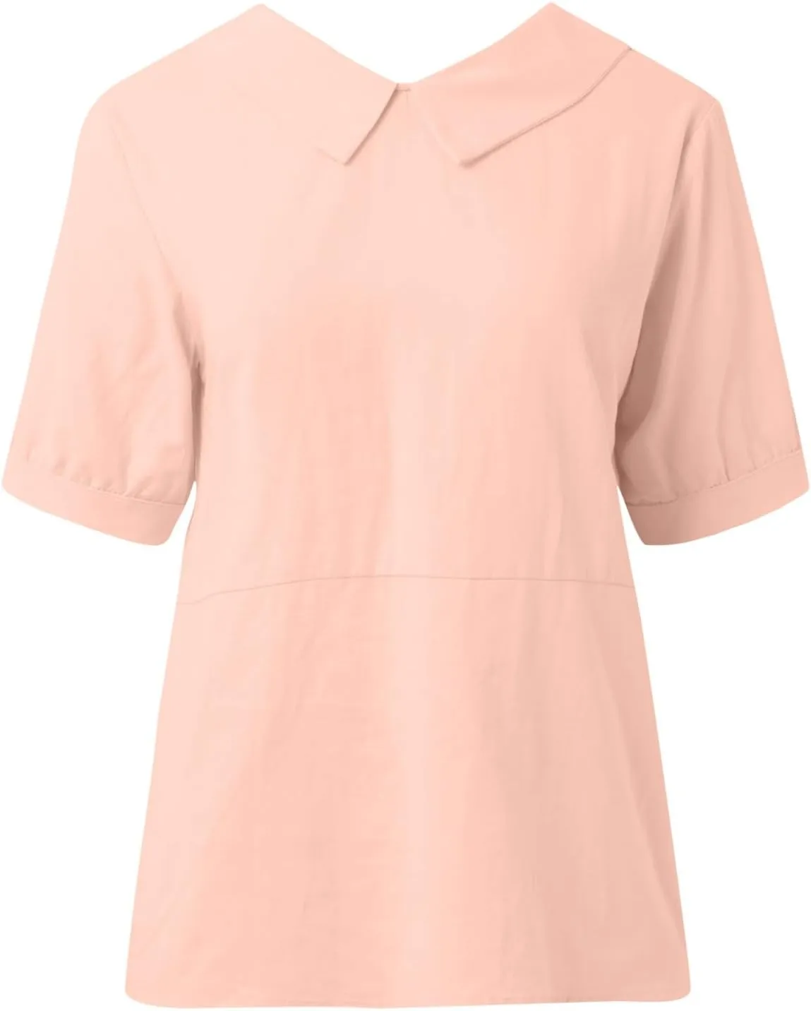 Summer Shirts for Women 2025 Button Short Sleeve Shirts Loose Crew Neck Casual Boho Top Vintage Embroidered Blouse