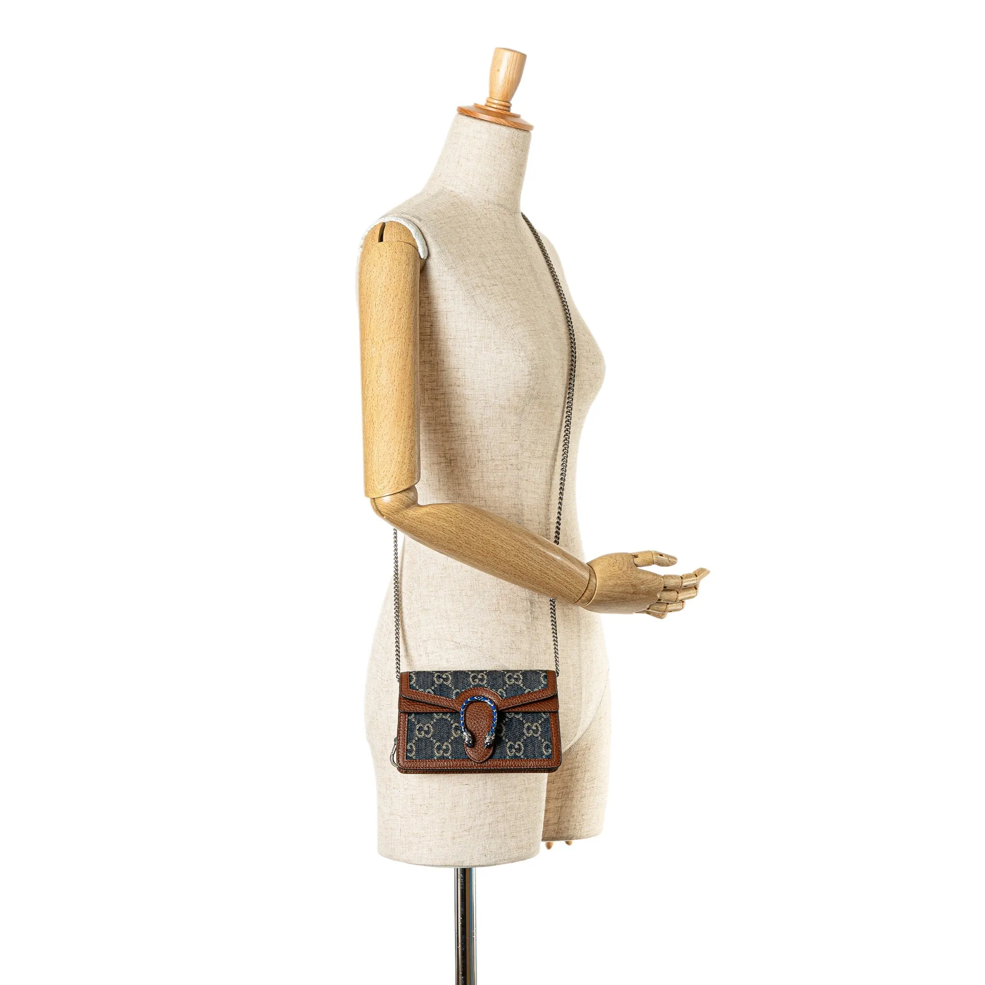 Super Mini GG Denim Dionysus Crossbody