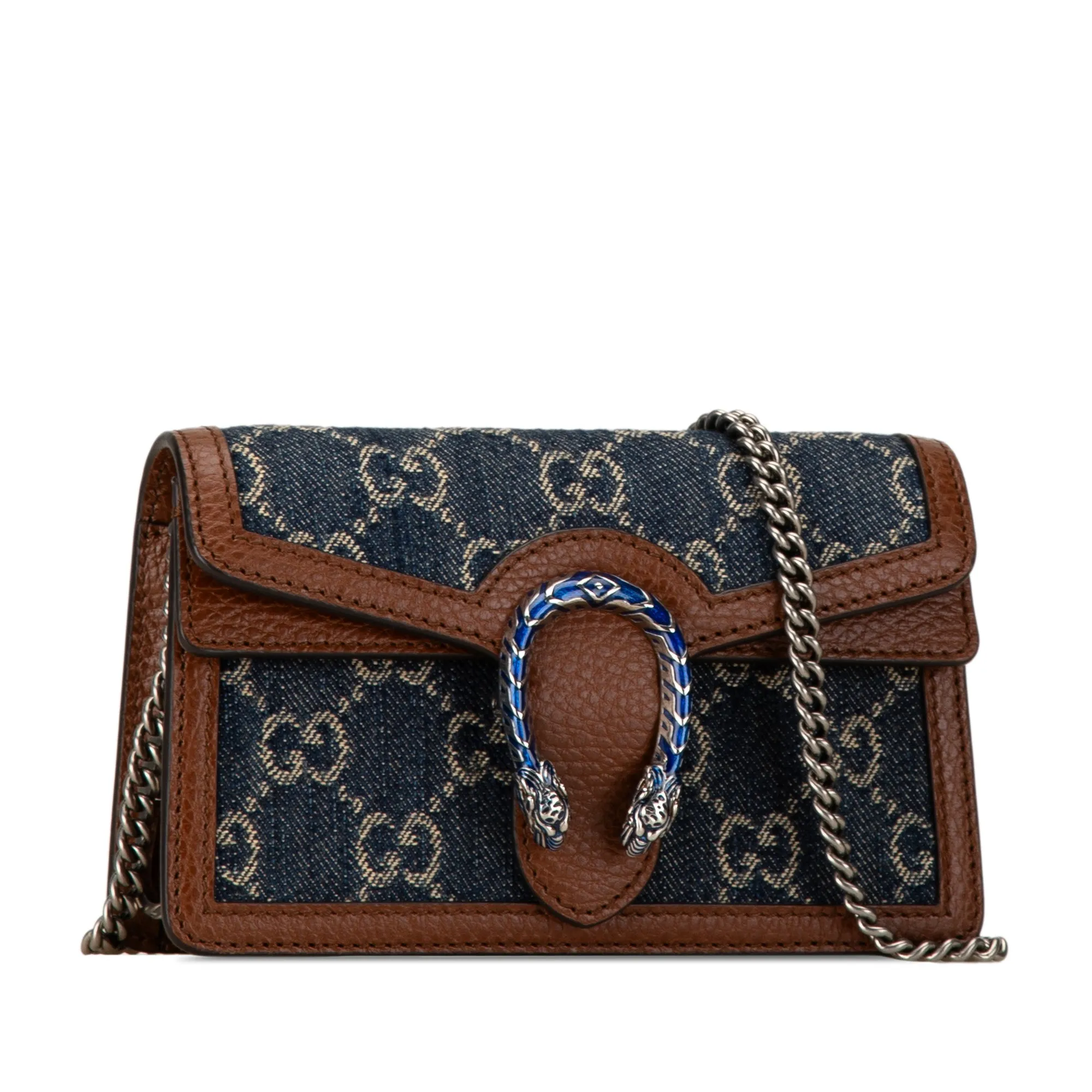 Super Mini GG Denim Dionysus Crossbody