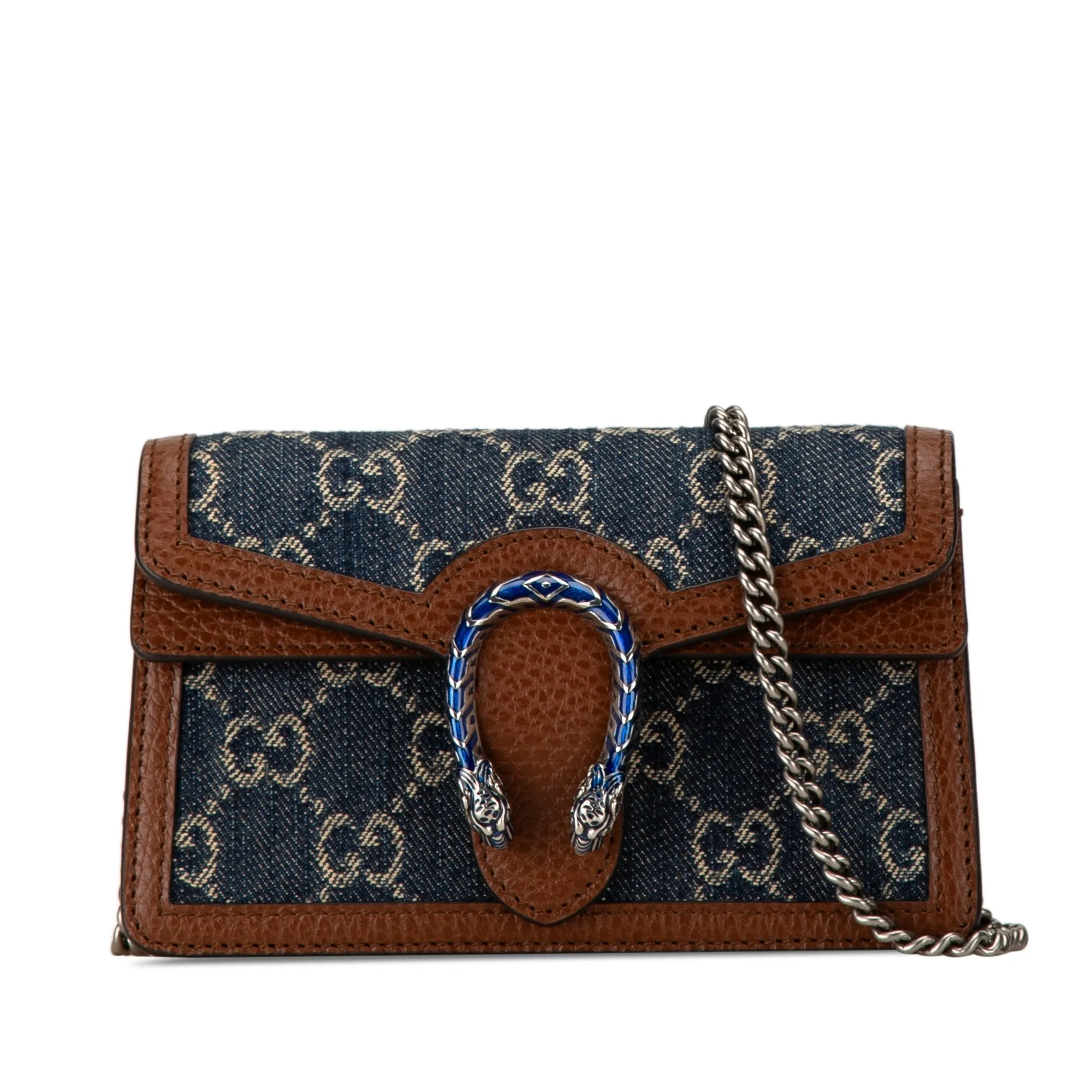 Super Mini GG Denim Dionysus Crossbody