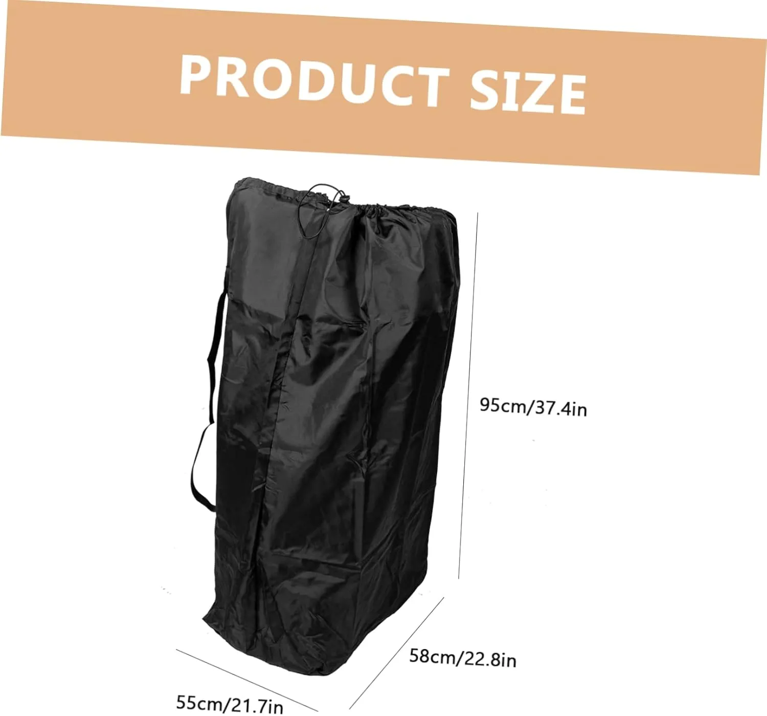 SUPVOX 2pcs Stroller Travel Bag for Airplane Heavy Duty Storage with Dual Shoulder Straps Protects Single Double From Damage at Airline Gate