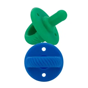 Sweetie Soother Pacifier Set (2-pack) - Clover   Hero Blue Cable