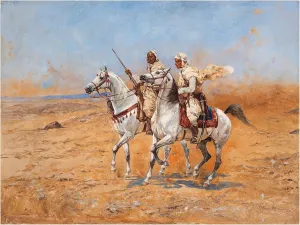 Tadeusz Ajdukiewicz 'Crossing the Desert' Canvas Art - 47 x 35 Inches
