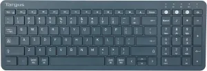 Targus Midsize Multi-Device Bluetooth Wireless Keyboard, Blue - Compatible with Chrome OS, Windows, macOS, iOS, and Android (PKB86302US)