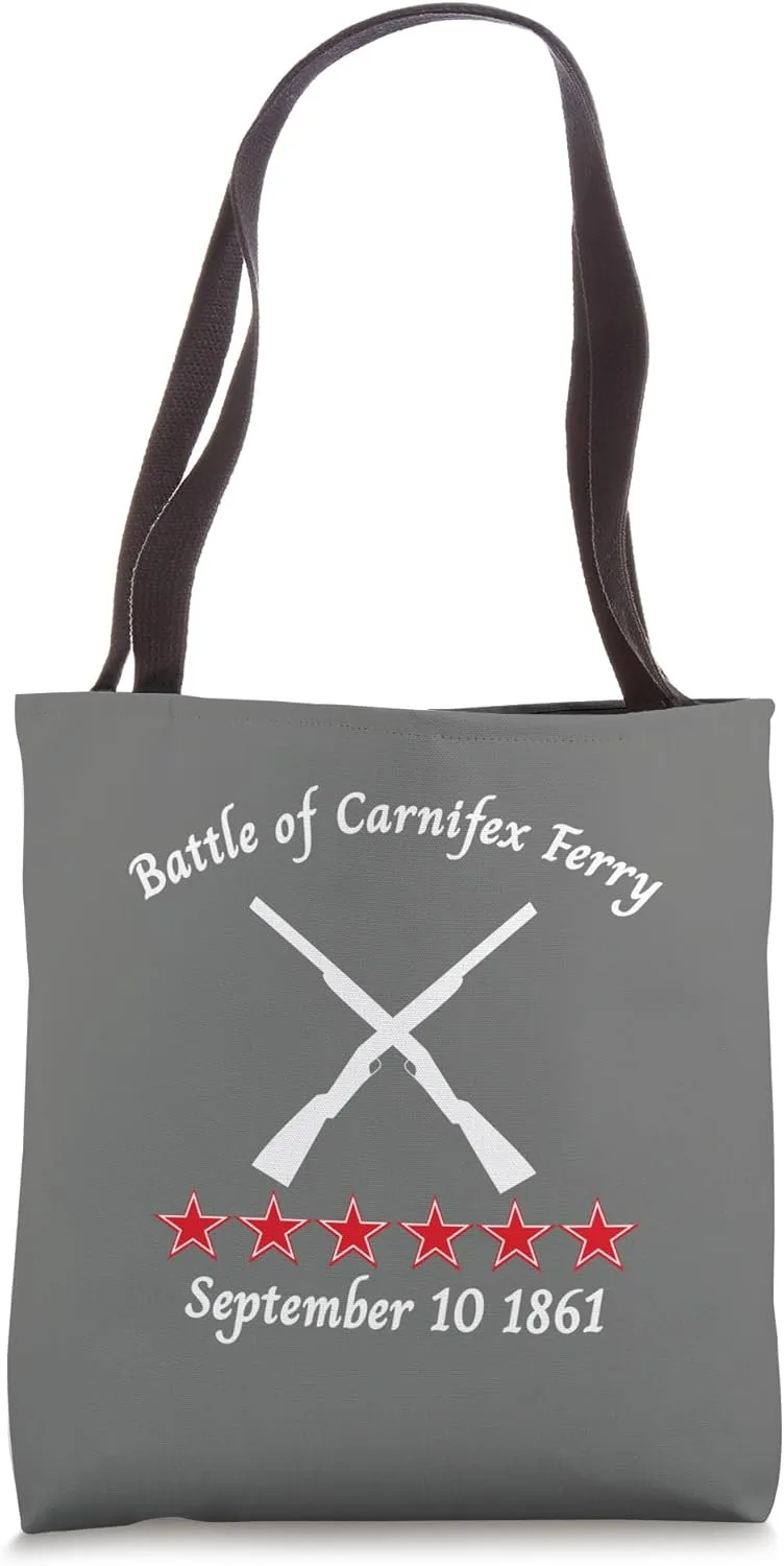 The Battle of Carnifex Ferry Civil Battles War 1861 Rustic Tote Bag