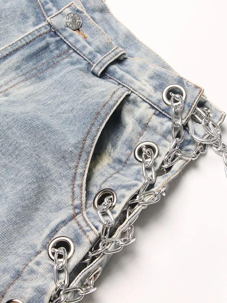 The Calypso High Waist Denim Shorts