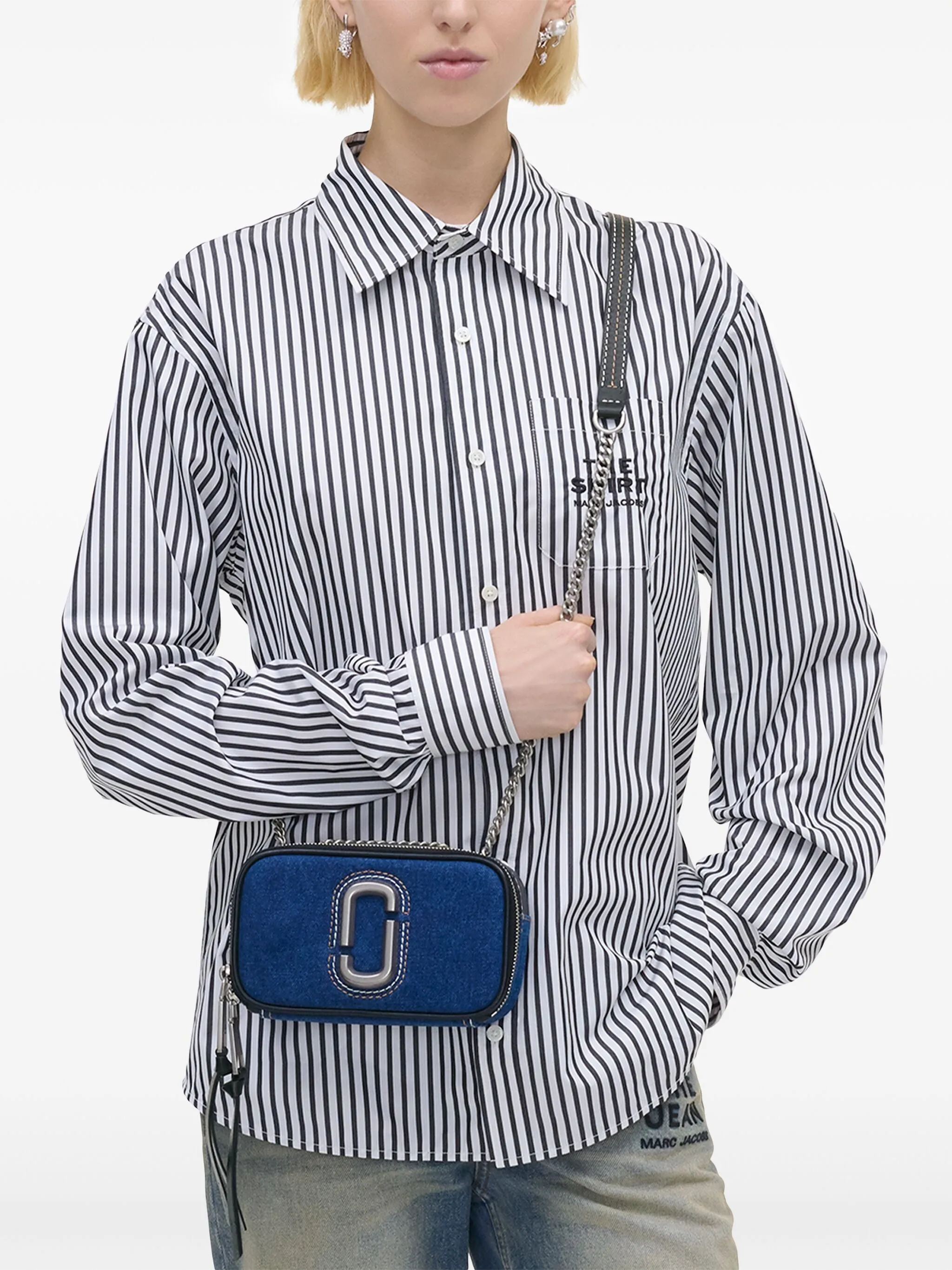 The Denim Chain Crossbody Bag